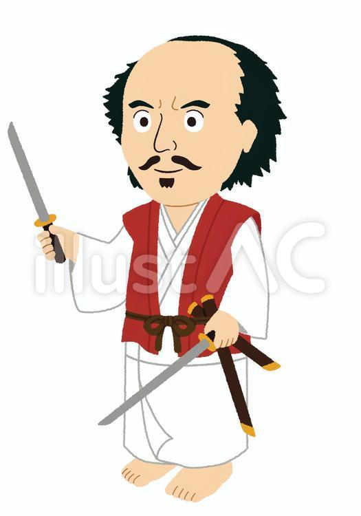 Free Vectors | Illustration of Miyamoto Musashi