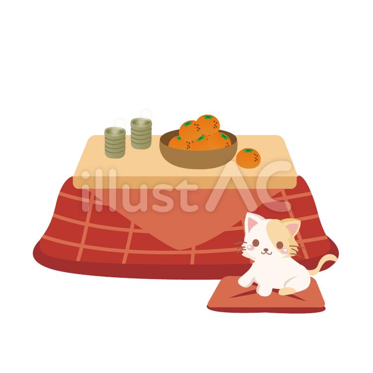 Free Vectors | Kotatsu and cat