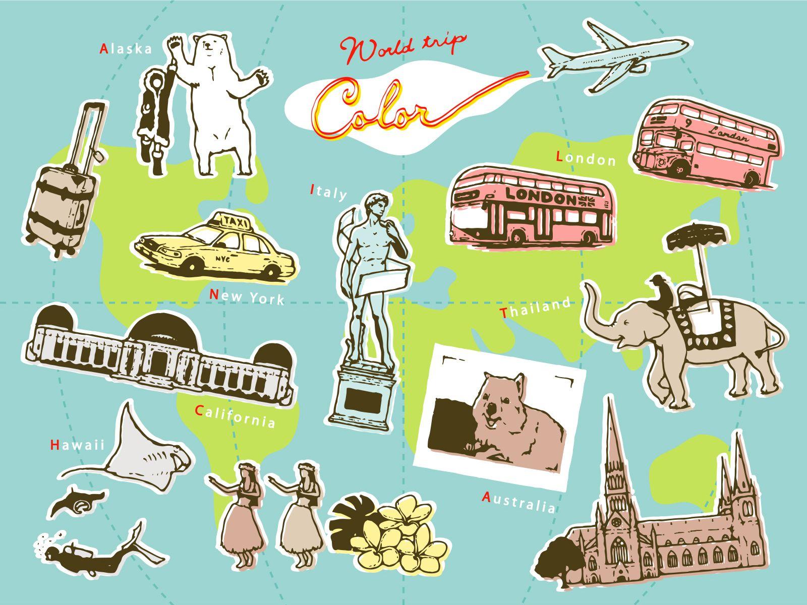 Travel illustrations