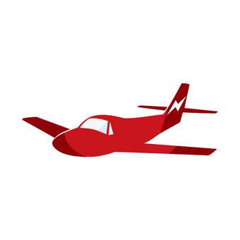 Illustration, airplane, cessna, red, JPG, PNG and EPS
