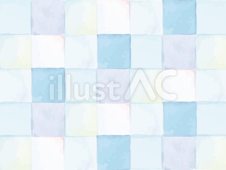 Transparent blue tile background drawn in watercolor, summer, rainy season, watercolor, JPG and AI