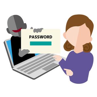 Cyber ​​crime, password thief, cyber ​​crime, net crime, JPEG, PNG and AI