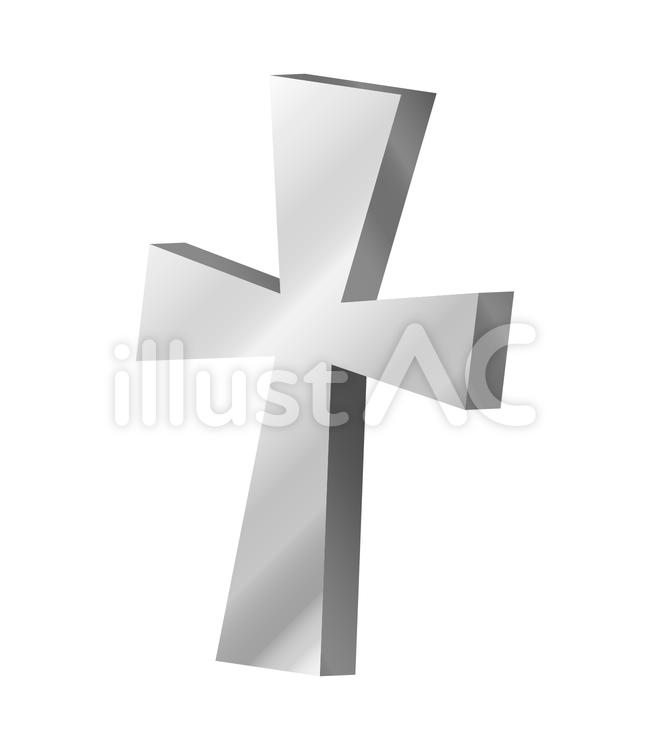 Silver cross, cross, simple, one, JPG, PNG and AI