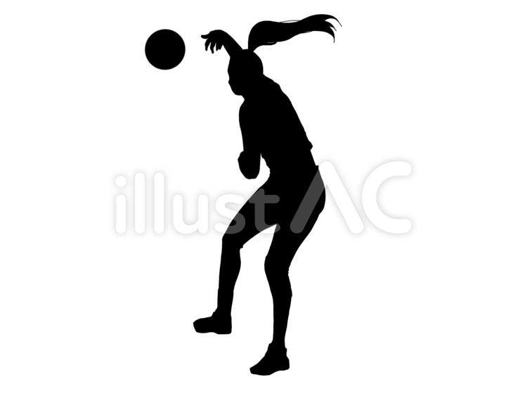 Free Vectors | Volleyball girls silhouette