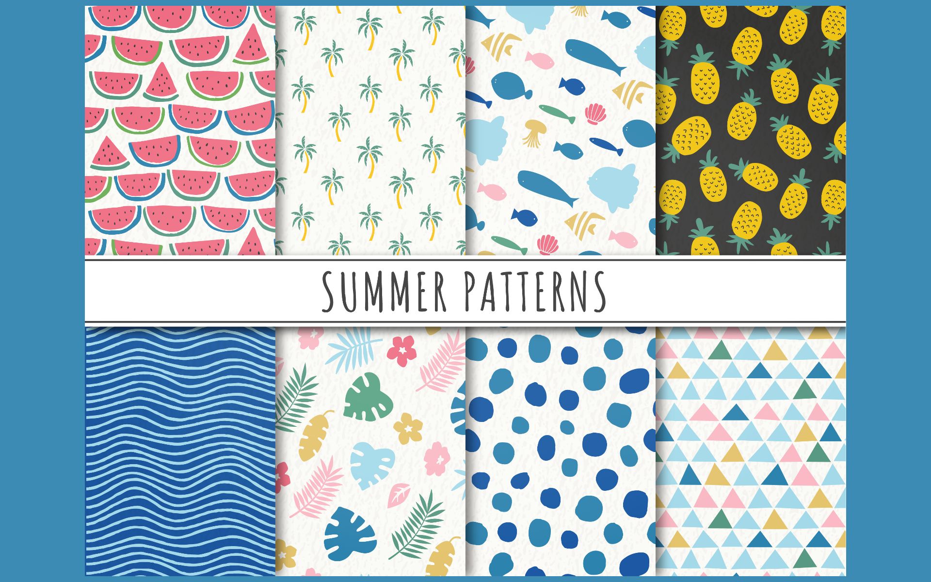 10+ Free Seamless Summer Patterns for an Eye-catching Design