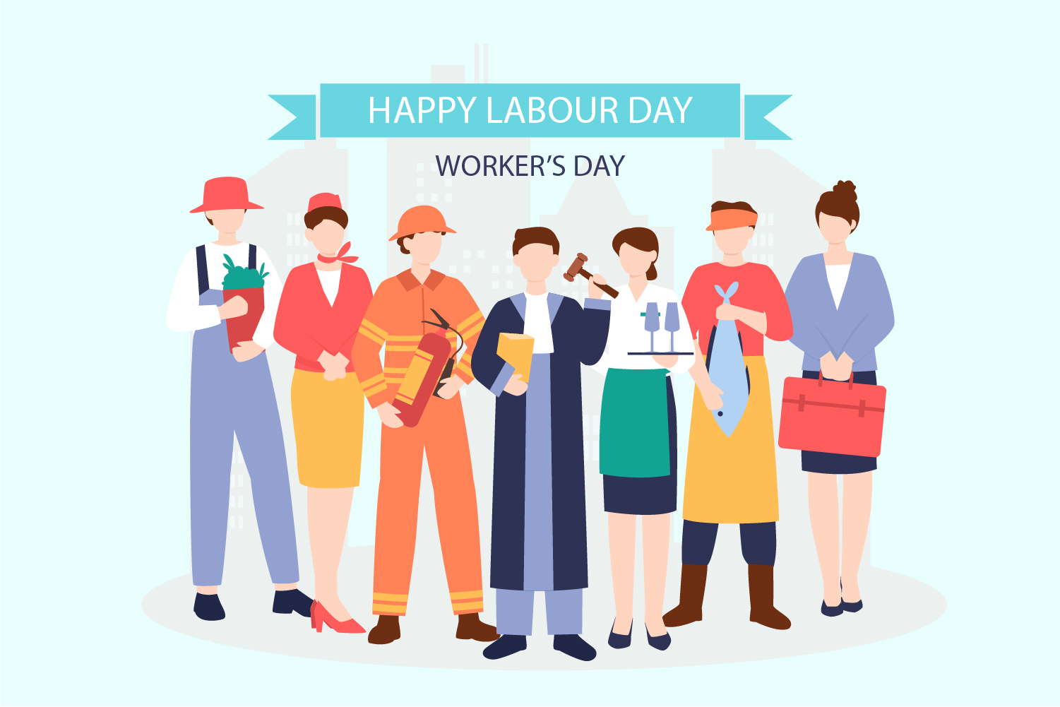 Labor Day Clipart: 10 Free Vector Graphics and Illustrations to Download