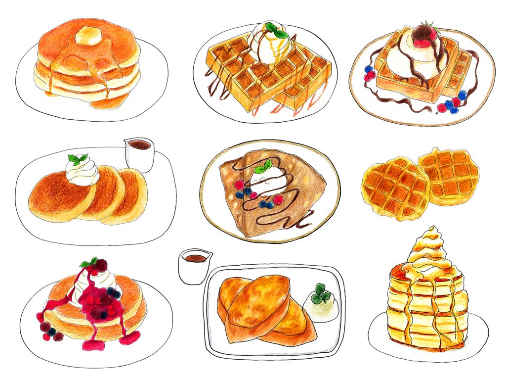 Pancakes Cartoon clipart