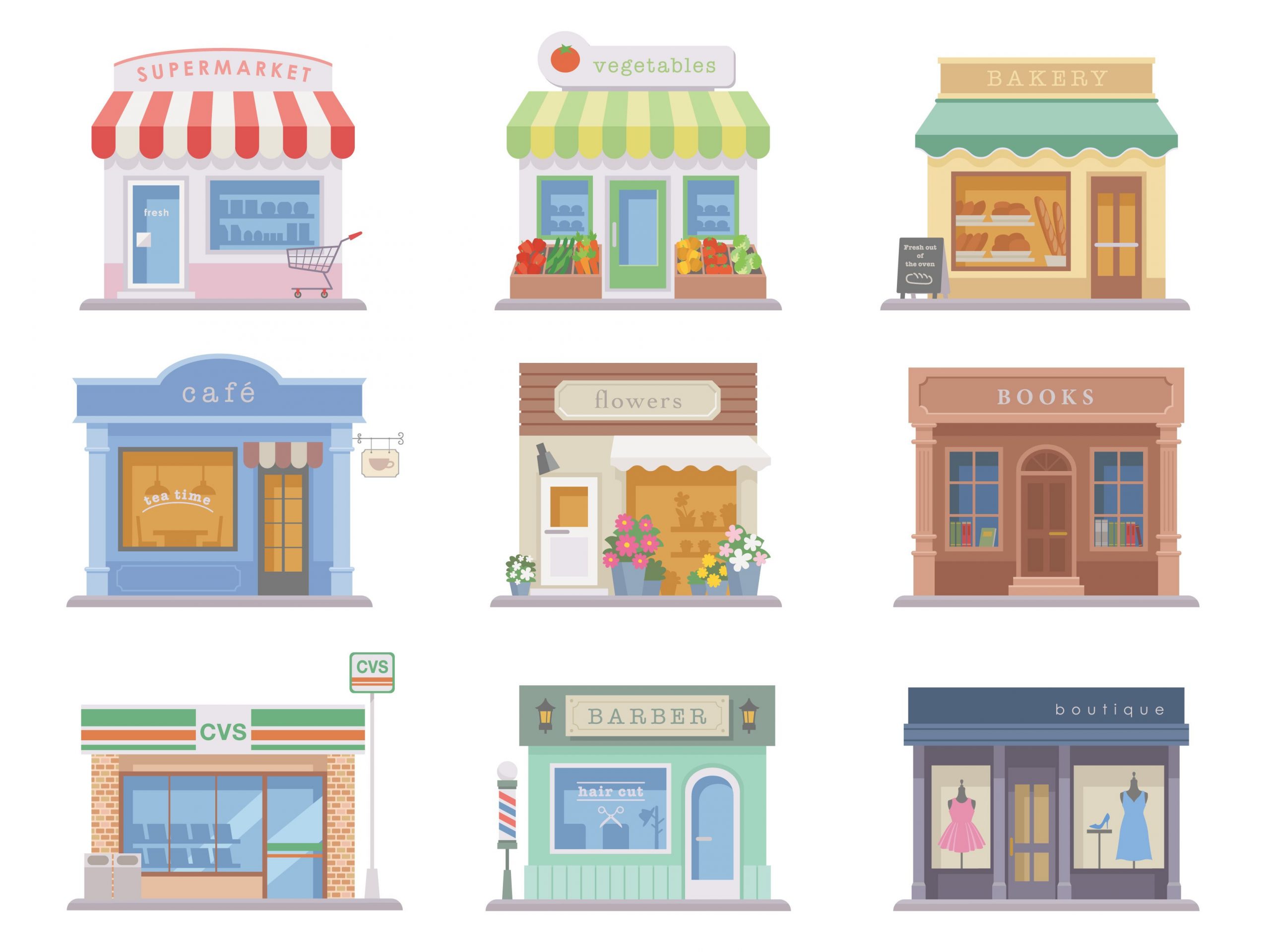 10+ Royalty free grocery store clipart for download