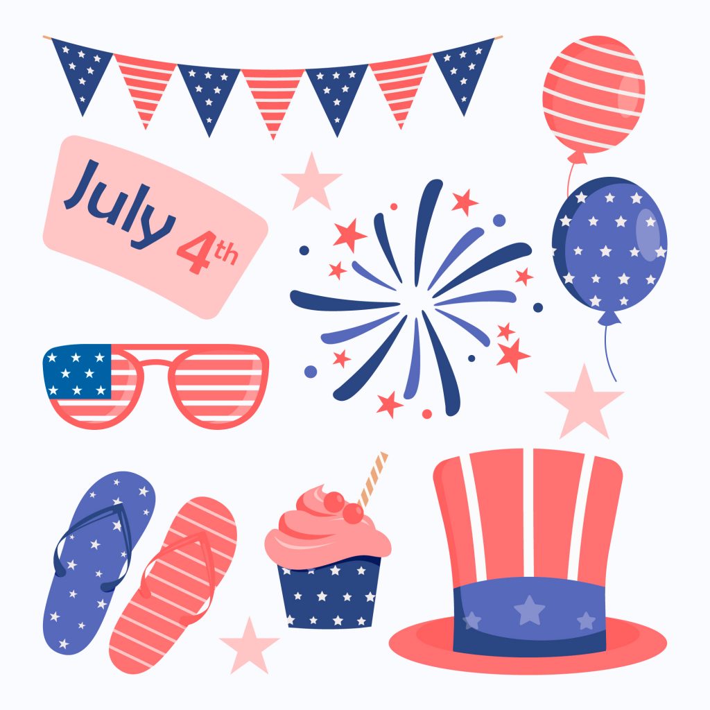 4th of july fireworks clip art free