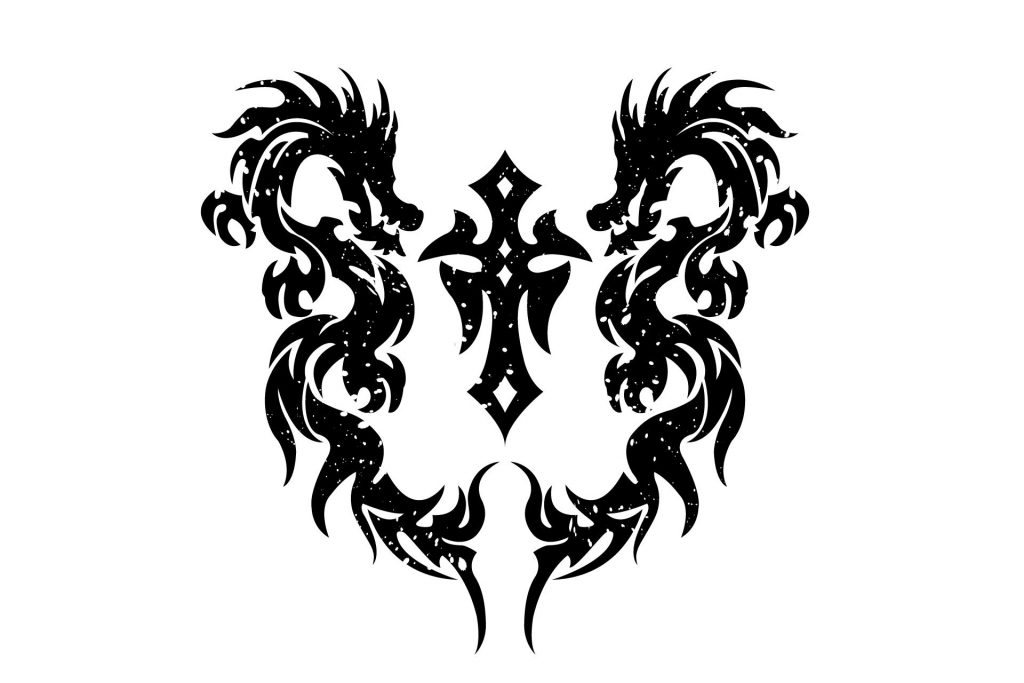 dragon tattoo clipart illustAC