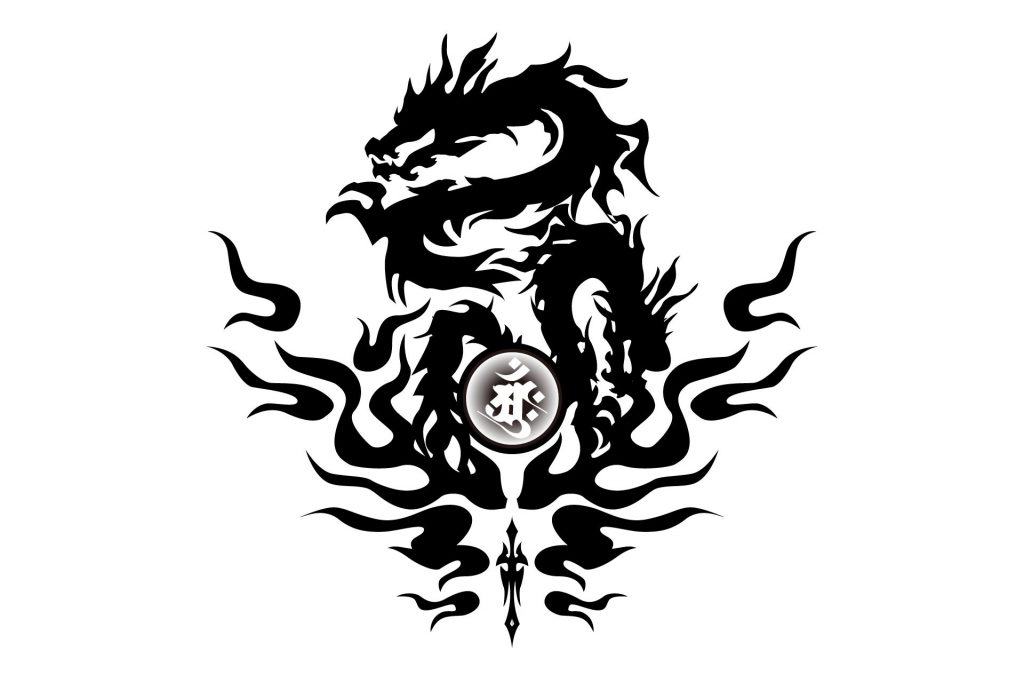 dragon tattoo clipart illustAC
