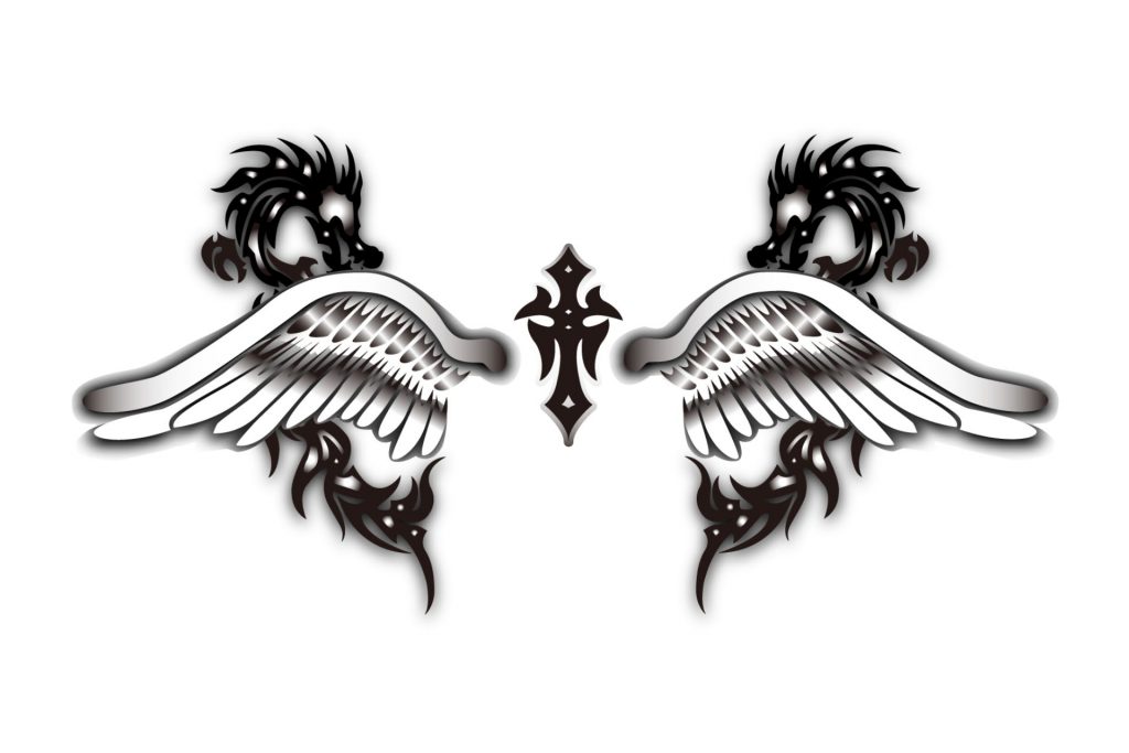 wings and dragon tattoo illustAC