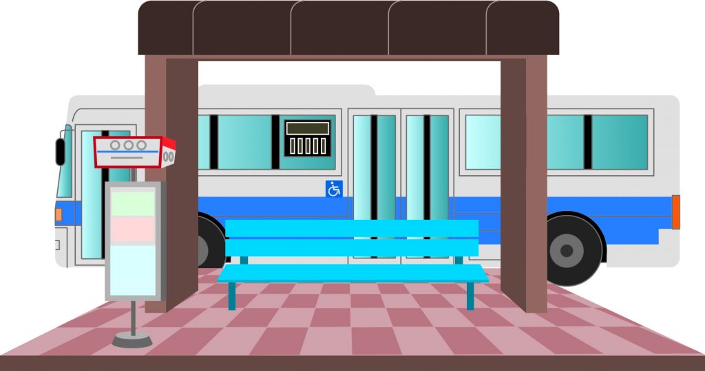 Bus stop vector
