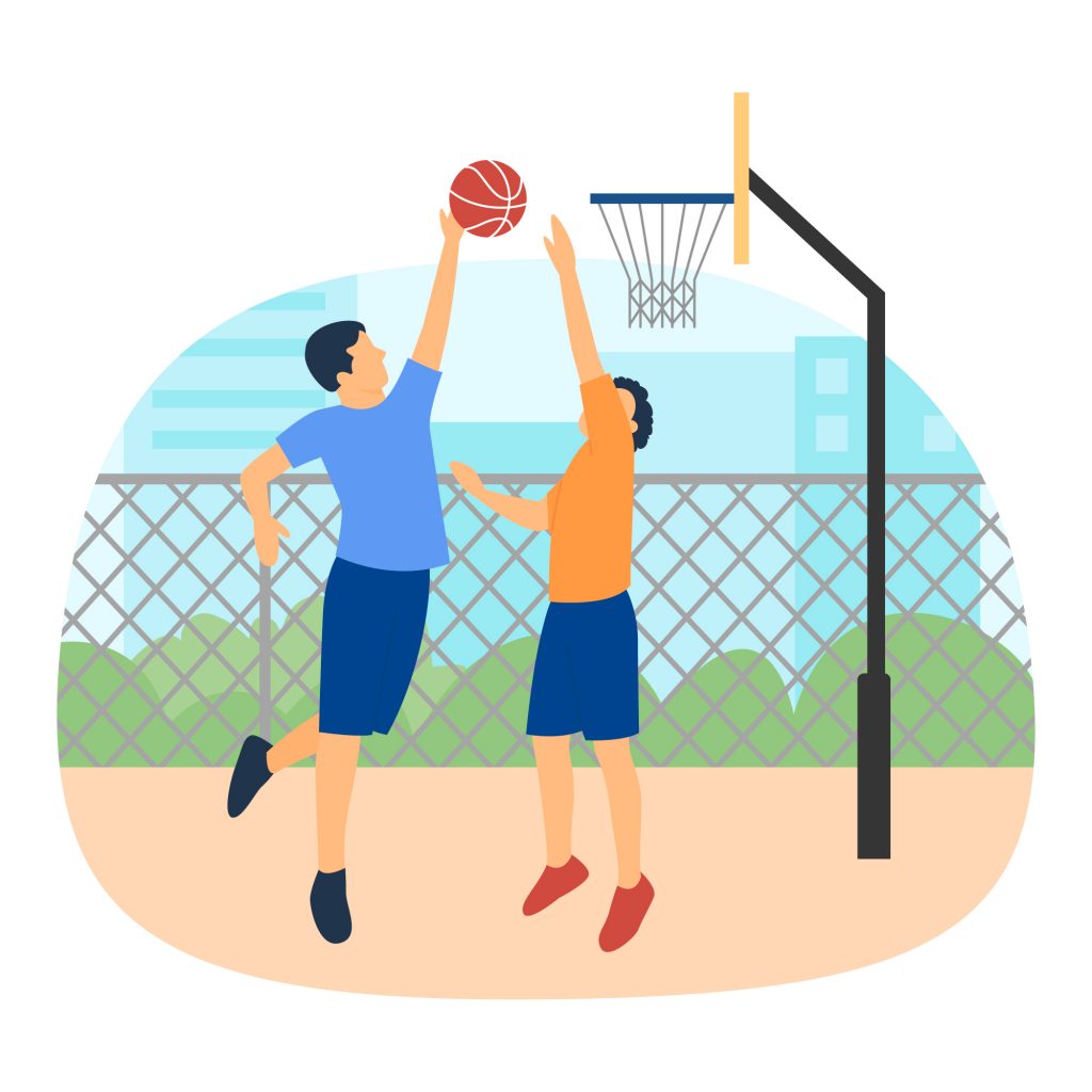  Competition Art of Basketball Clipart