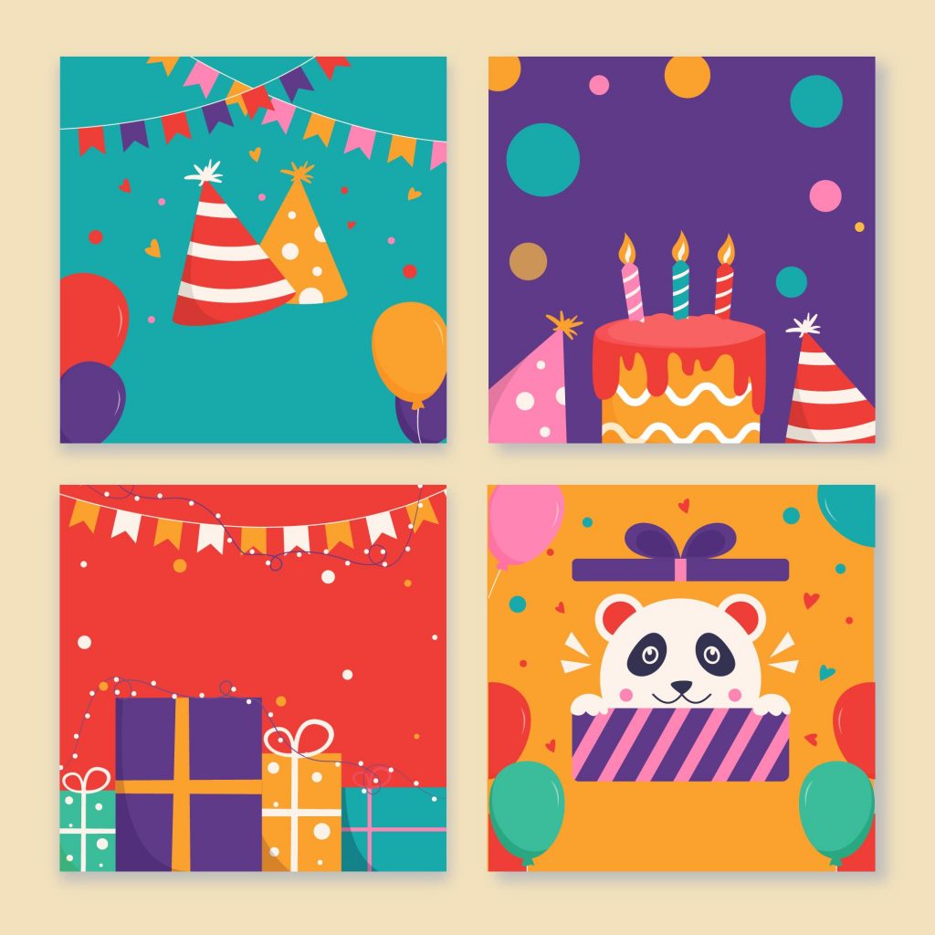 Birthday card templates illustAC