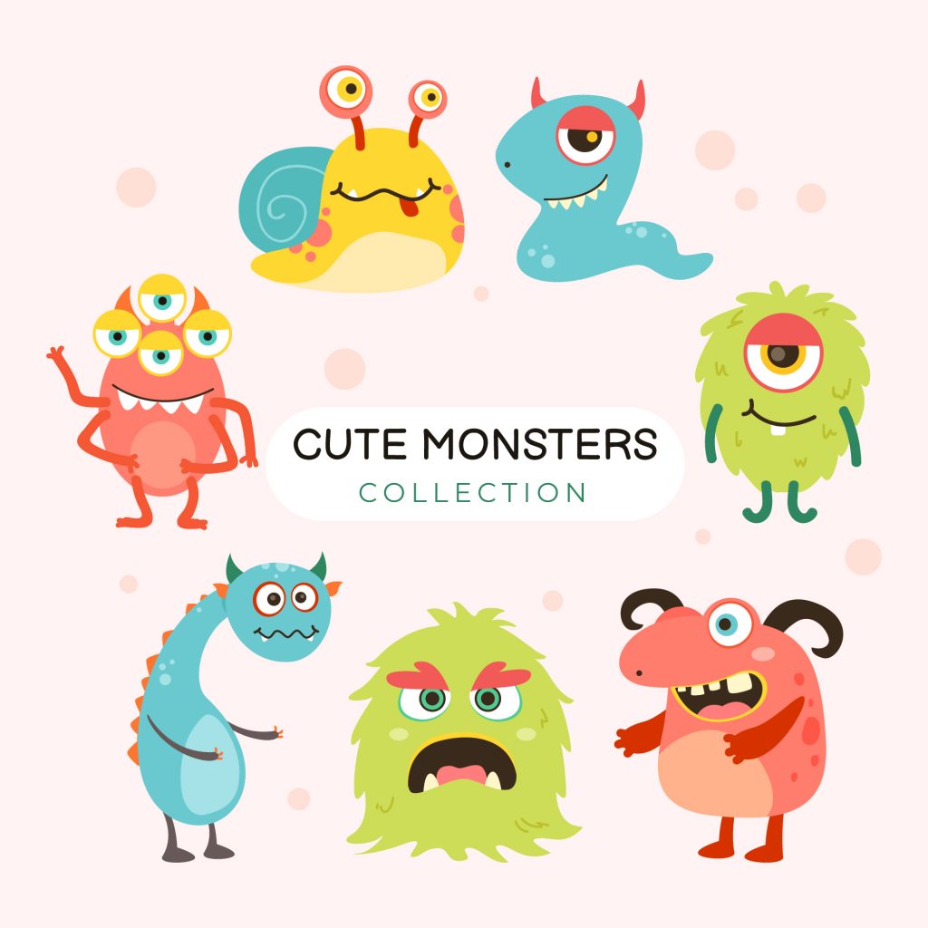 Royalty Free cute monster collection
