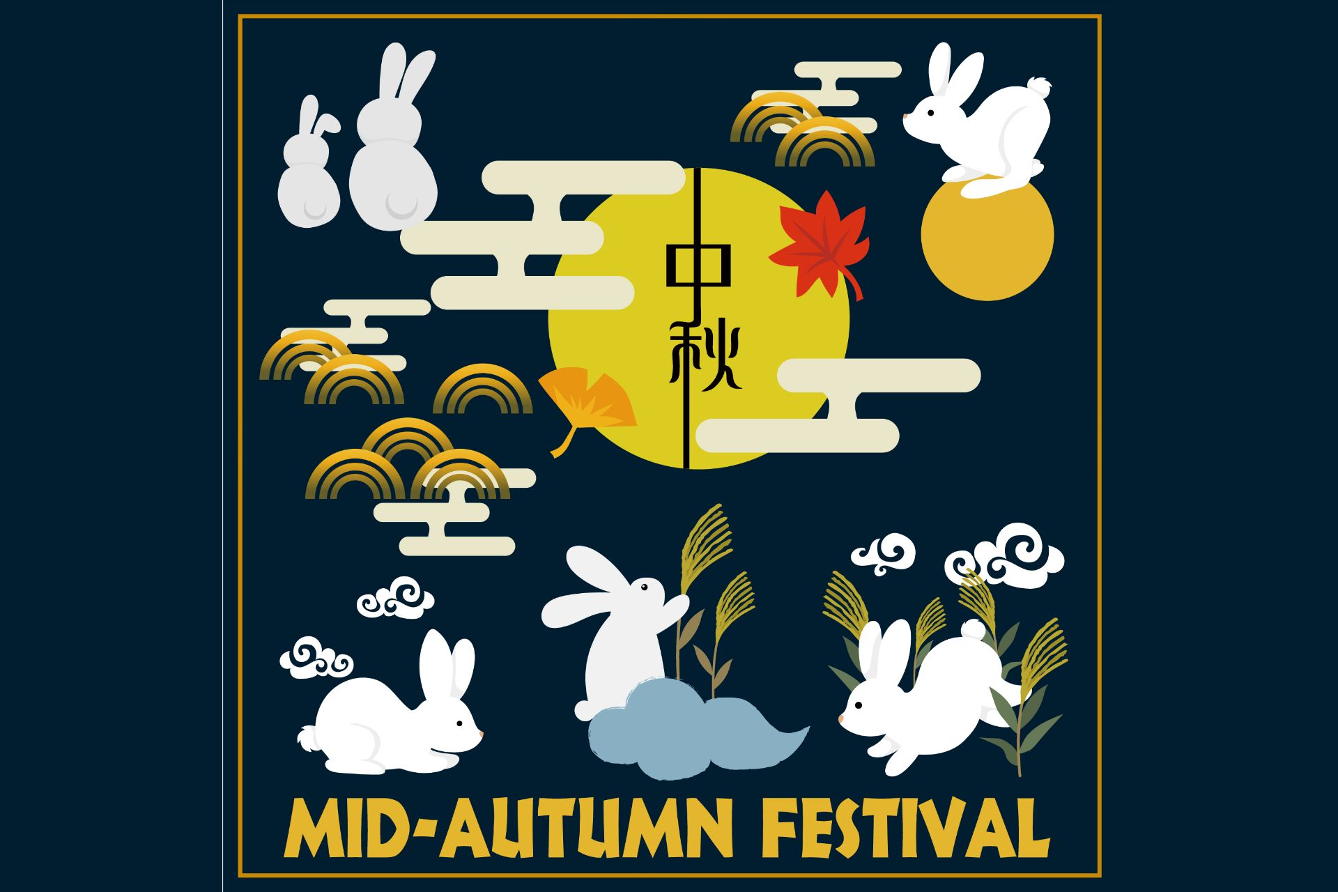 Mid autumn illustrations illustAC