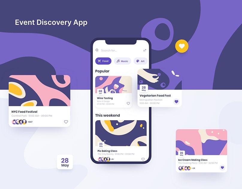 5 Awesome Mobile App Design Ideas for your Inspiration - Abstract Patterns