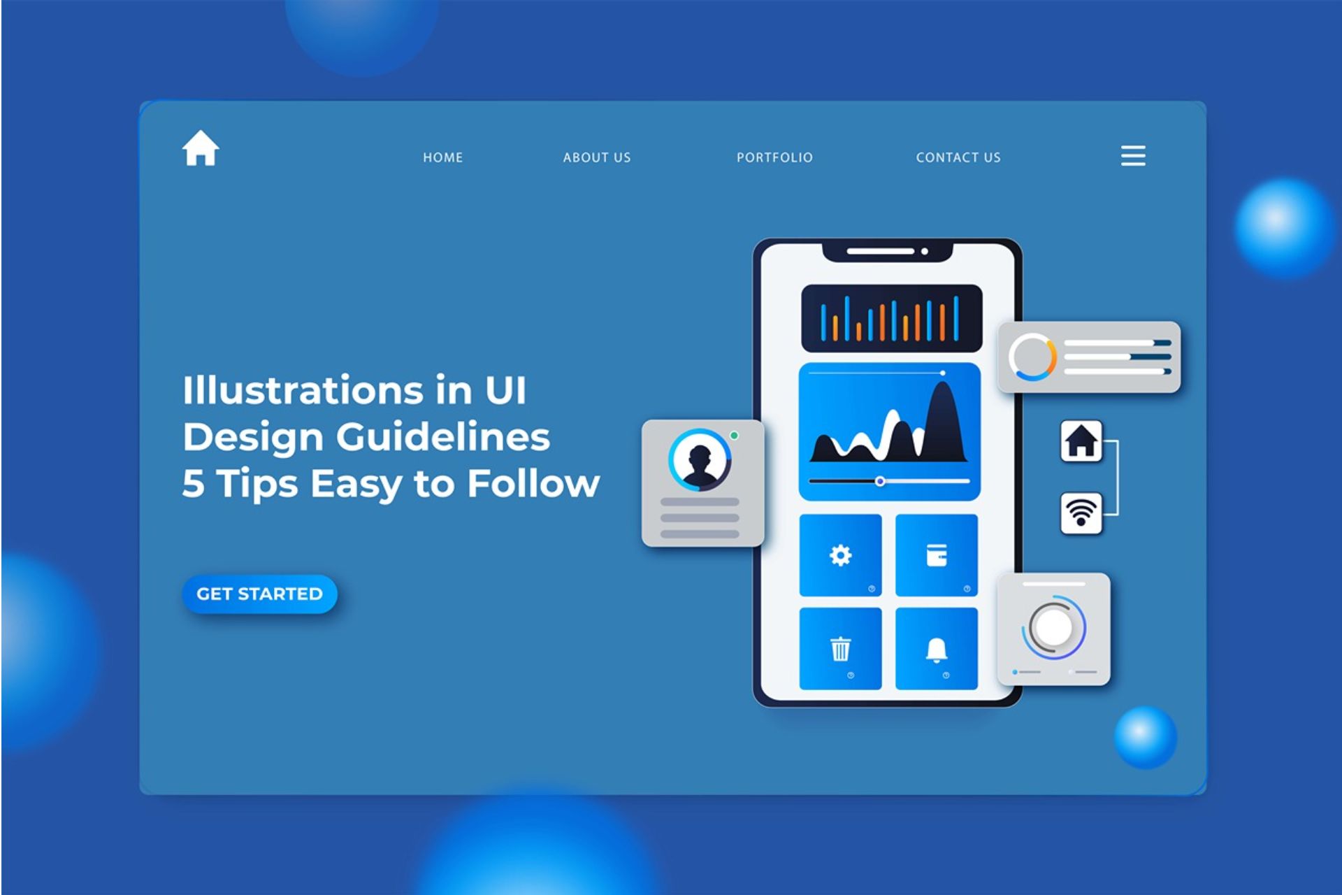 Illustrations in UI Design Guidelines for Beginners: 5 Tips Easy to Follow