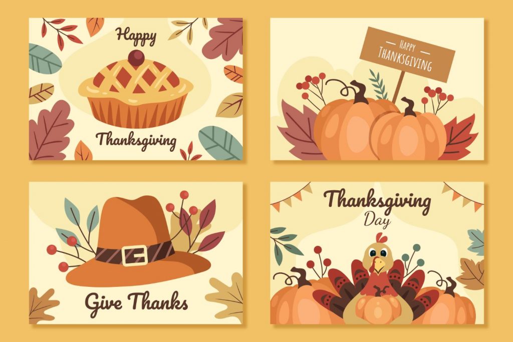 Thanksgiving Freebies: 5 Types of Thanksgiving Illustrations and Templates for Free Download