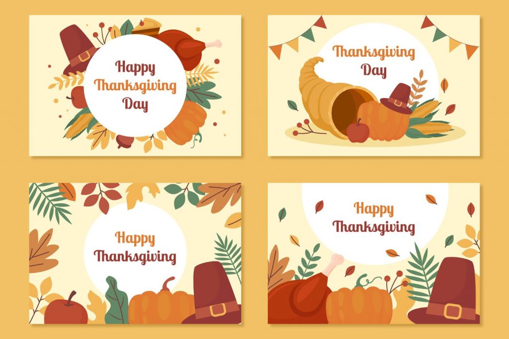 Thanksgiving Freebies: 5 Types of Thanksgiving Illustrations and Templates for Free Download