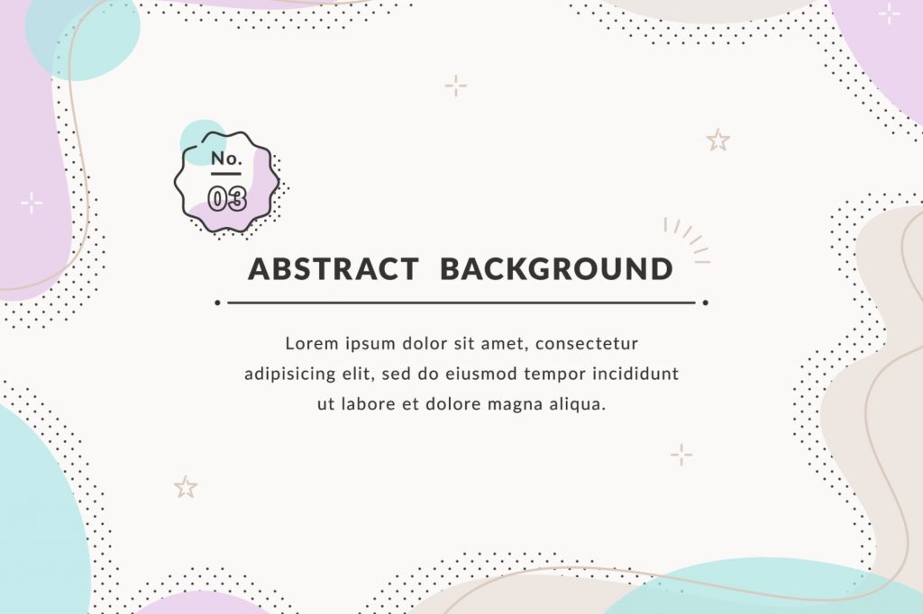 Illustration trend example: abstract shape background on illustAC