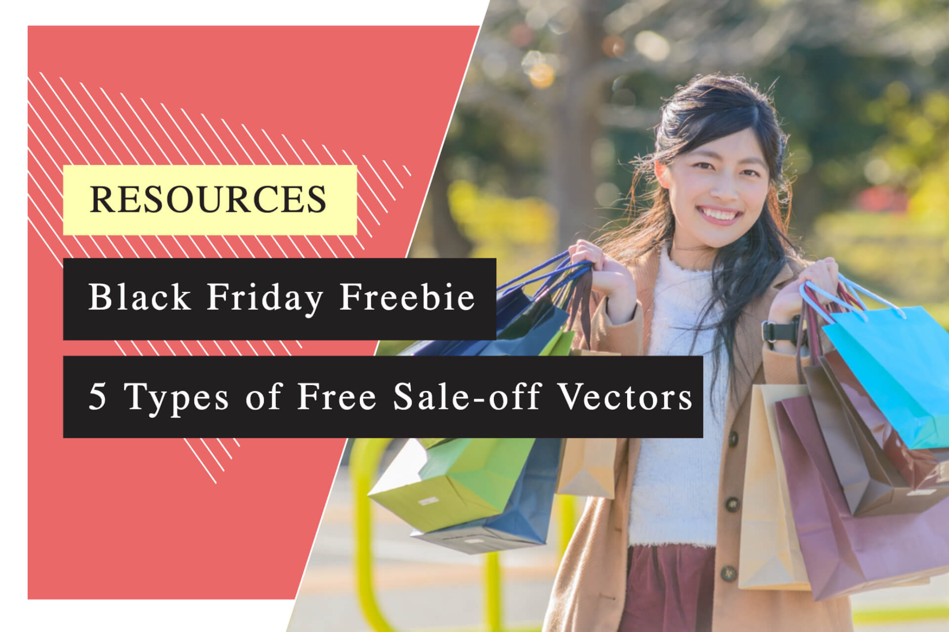 Black Friday Freebie: 5 Types of Free Sale-off Vectors to Download on illustAC