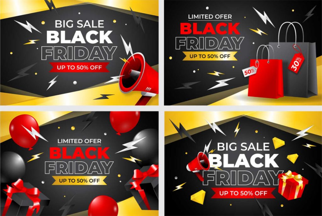 Black Friday Freebie: 5 Types of Free Sale-off Vectors to Download on illustAC