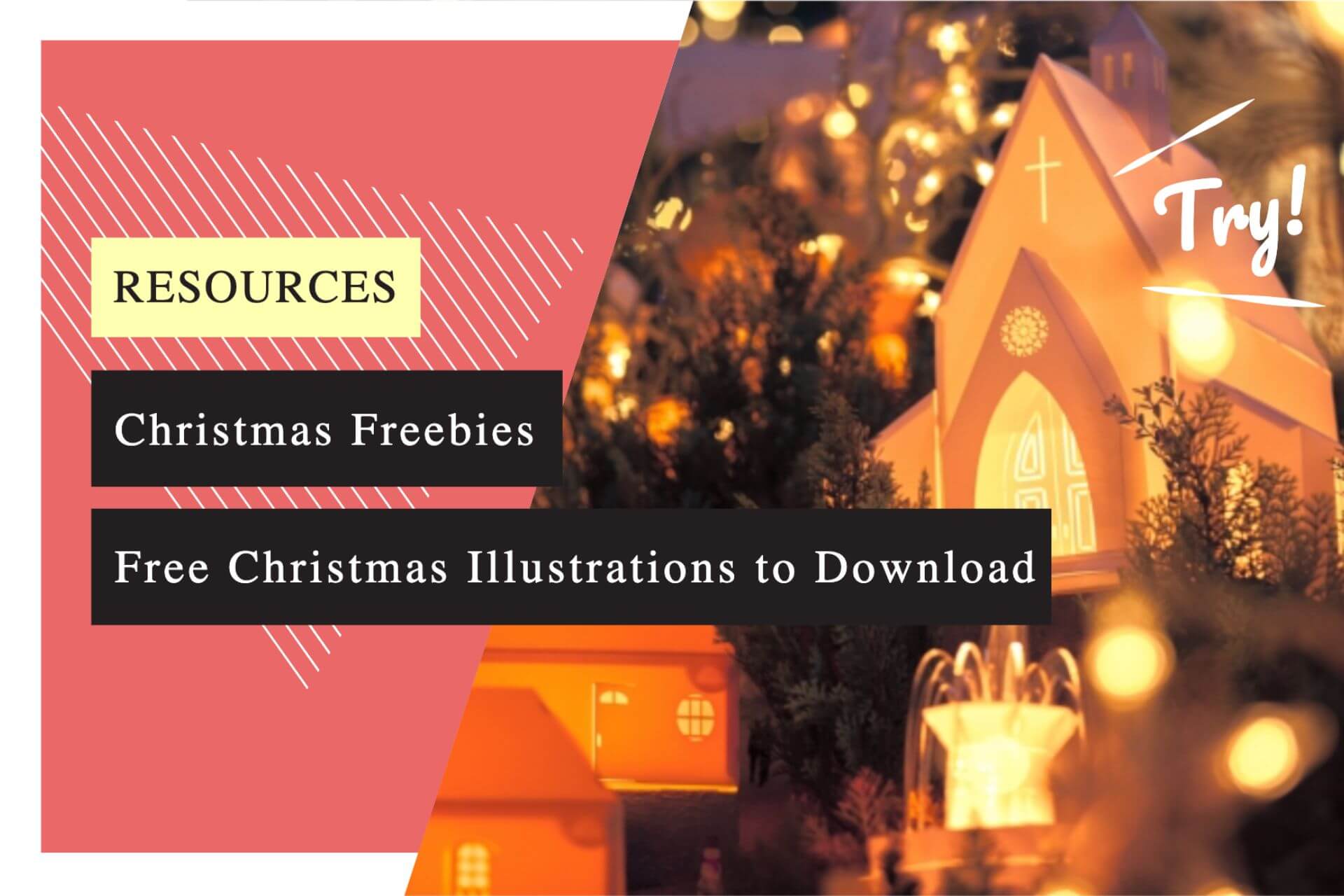 Christmas Freebies: 10 Types of Free Christmas Illustrations and Templates to Download