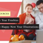 New Year Freebies: 5 Types of Free Happy New Year Illustrations and Templates to Download