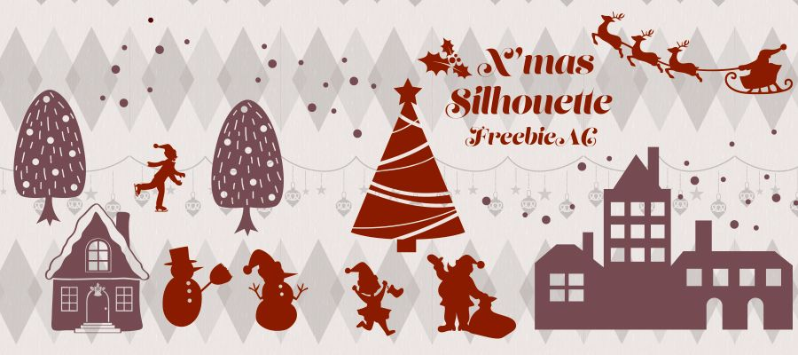 Christmas silhouette vectors from silhouetteAC