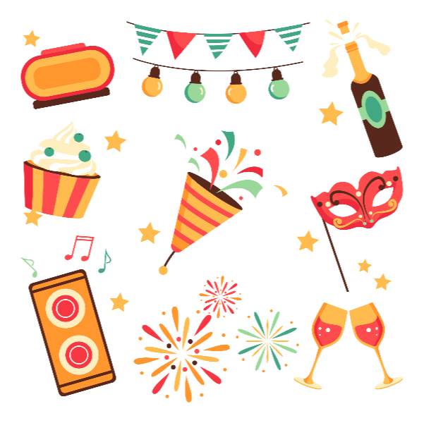 new year party clipart